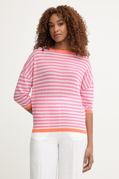 Lola Casademunt sweter damski z bawełną różowy LS2611001