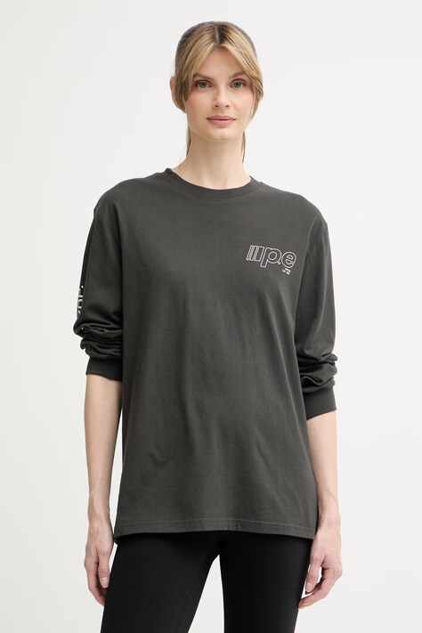 P.E Nation longsleeve damska bawełniana Glide szara 262L124