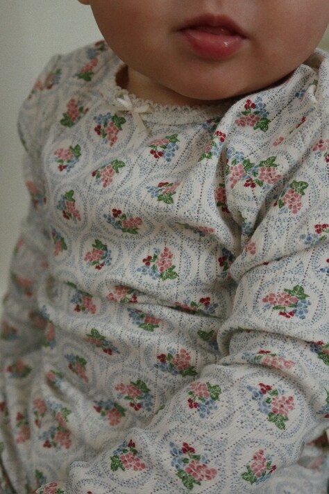 Konges Sløjd longsleeve bawełniany MINNIE BLOUSE GOTS kolor beżowy KS104372