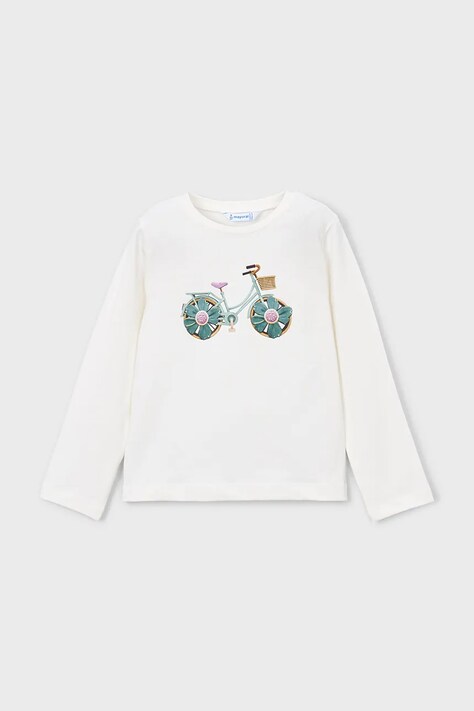 Mayoral longsleeve dziecięcy kolor beżowy 3019