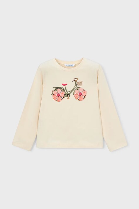 Παιδικό μακρυμάνικο Mayoral χρώμα: μπεζ, 3019