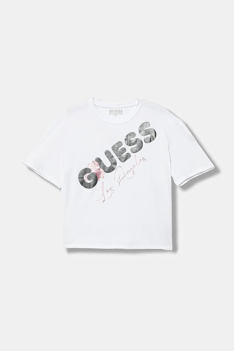 Guess t-shirt dziecięcy kolor biały J6RI00 K6YW4