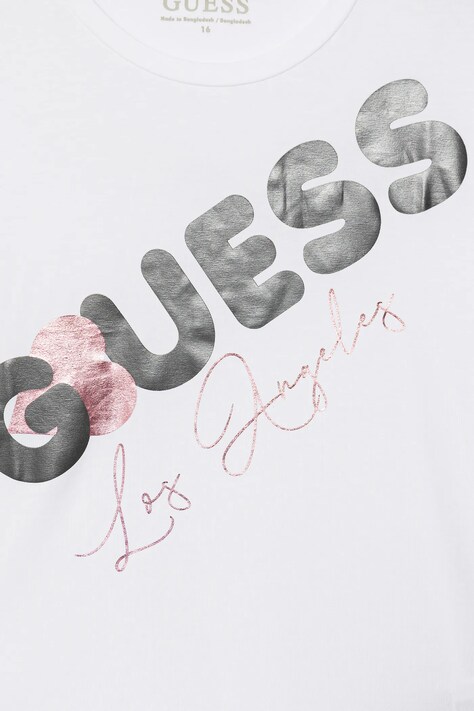 Guess t-shirt dziecięcy kolor biały J6RI00 K6YW4