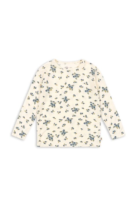Konges Sløjd longsleeve dziecięcy MIMMI MODAL BLOUSE kolor beżowy KS104991