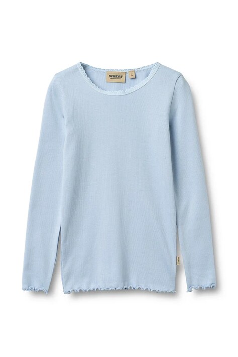 Wheat longsleeve dziecięcy kolor niebieski 0151-007
