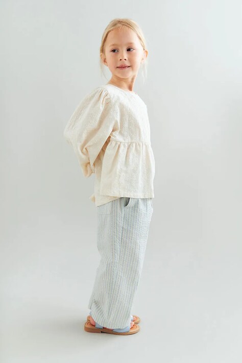 Wheat longsleeve dziecięcy bawełniany beżowy 0659-366-GOTS