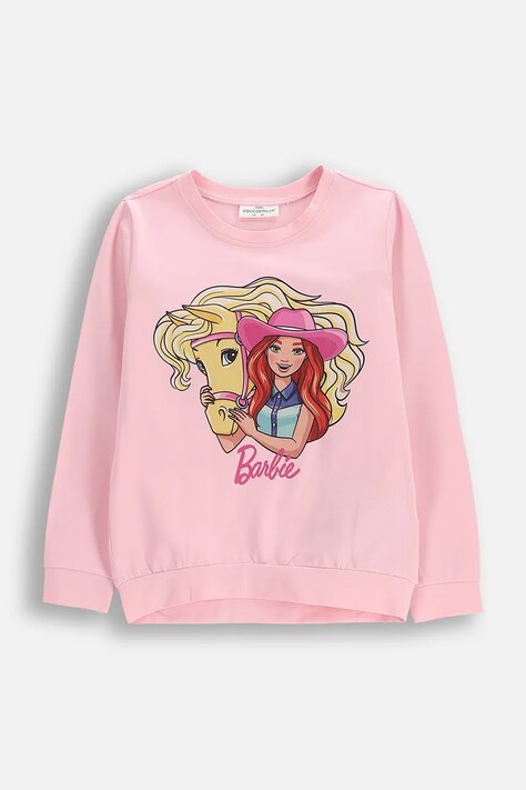 Coccodrillo tričko s dlhým rukávom detské bavlnené ružové LICENCE GIRL