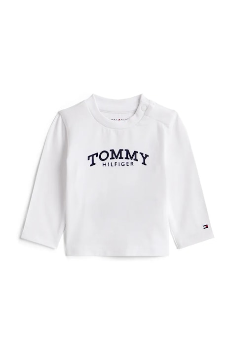 Лонгслів для немовлят Tommy Hilfiger колір білий з аплікацією KN0KN02147