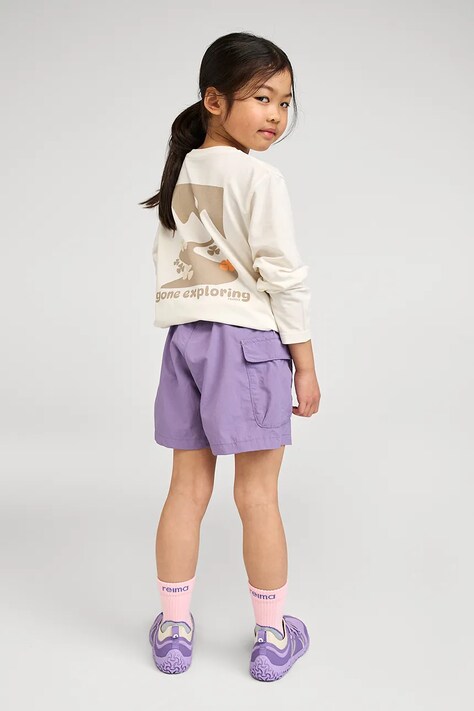 Reima longsleeve dziecięcy z bawełną Tosikiva biały 5200472A