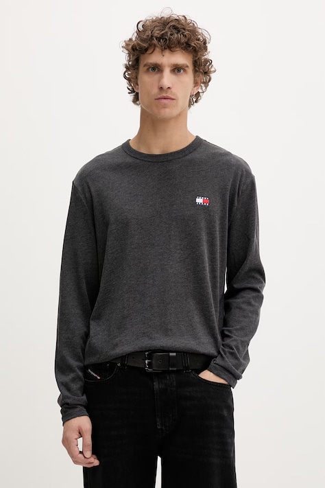 Tommy Jeans longsleeve męski szary DM0DM22668