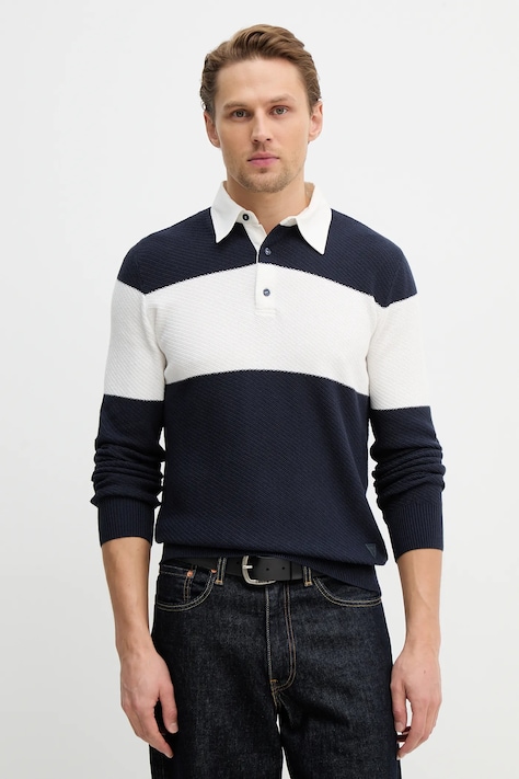 Guess sweter KNOX męski kolor granatowy lekki M6RR31 Z3FB1