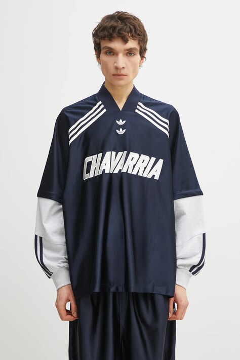 adidas Originals t-shirt x Willy Chavarria Dazzle Jersey navy blue color with an application KD1799