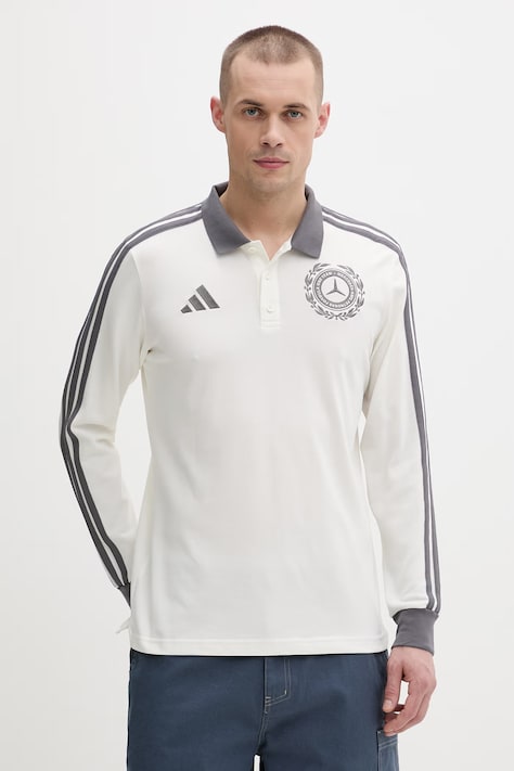 adidas μακρυμάνικο Ανδρικό με βαμβάκι x Mercedes μπεζ KE8281