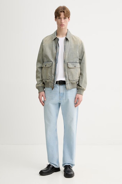 Бавовняний лонгслів G-Star Heavy jersey oversized — SS26-BUM02E, білий — фото 2
