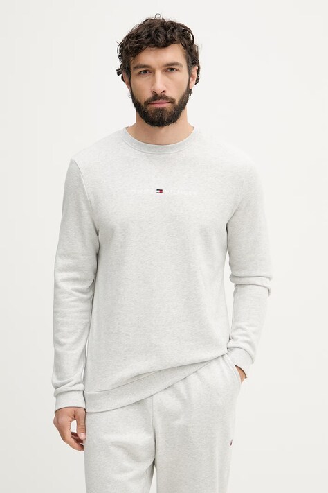 Tommy Hilfiger pánská mikina s bavlnou šedá UM0UM03666