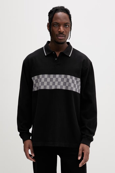 Vans polo męskie bawełniane czarne VN000TBDBLK1