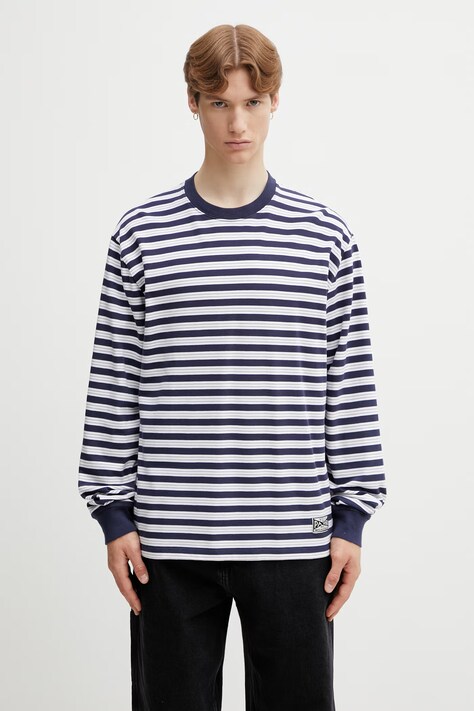 by Parra 1992 longsleeve męski bawełniany granatowy 55142