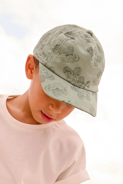 Pamučna kapa sa šiltom za bebe Mayoral boja: zelena, 10194