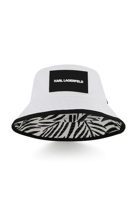 Karl Lagerfeld kapelusz dwustronny bawełniany dziecięcy kolor biały Z31236