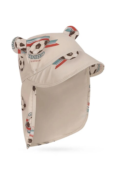 Konges Sløjd czapka z daszkiem damska ASTER BEAR SUN HAT GRS beżowa KS105264