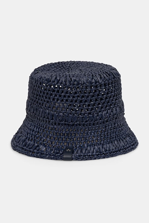 Weekend Max Mara kapelusz bucket damski pleciony AFRAGORE granatowy 2615571045600