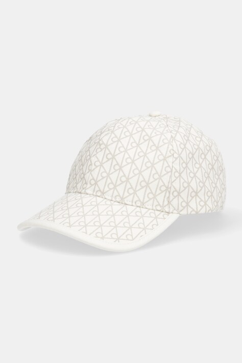 Calvin Klein czapka z daszkiem bawełniana kolor beżowy LV04F5036G