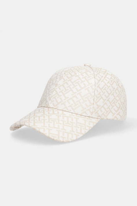 Tommy Hilfiger czapka z daszkiem kolor beżowy AW0AW18058