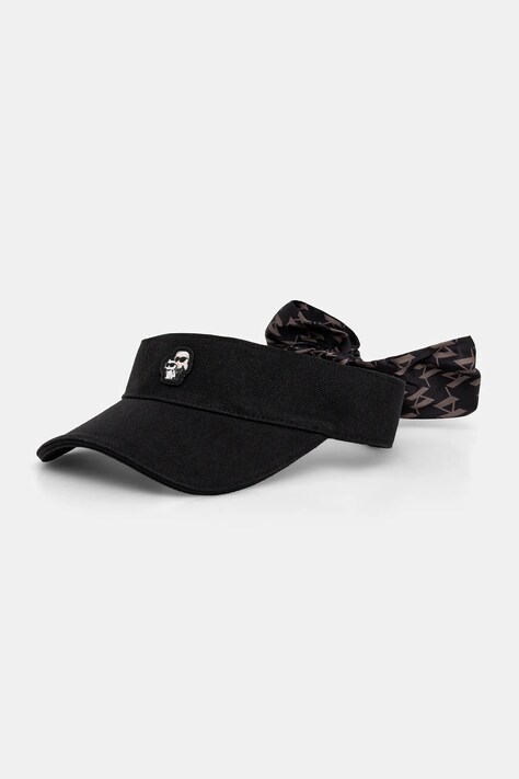 Šilt Karl Lagerfeld IKON črna barva, B1W33021