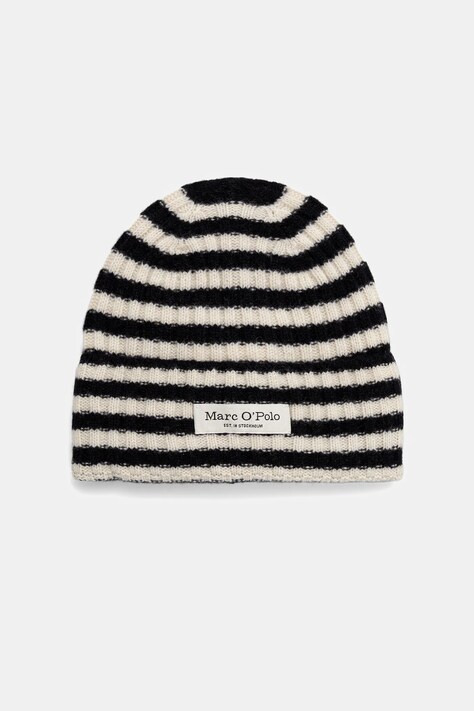 Marc O'Polo czapka wełniana kolor beżowy 600605401005