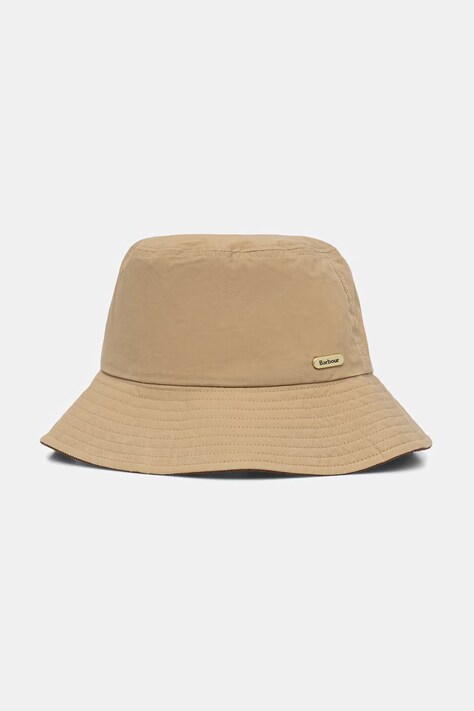 Barbour bucket hat damskie bawełniane Asker beżowe LHA0620
