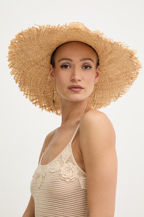 Klobúk Twinset béžová farba, 261TO5430