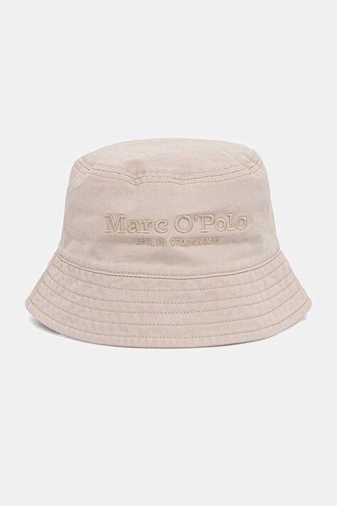 Marc O'Polo bucket hat damski bawełniany beżowy 5000013259