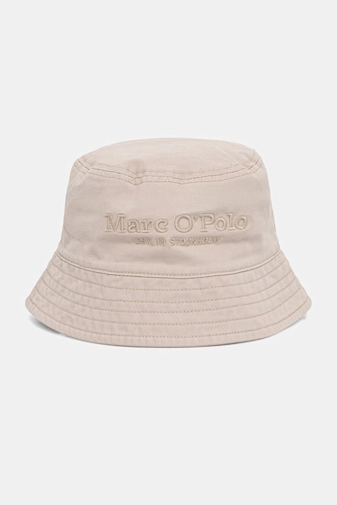 Marc O'Polo bucket hat damski bawełniany beżowy 5000013259