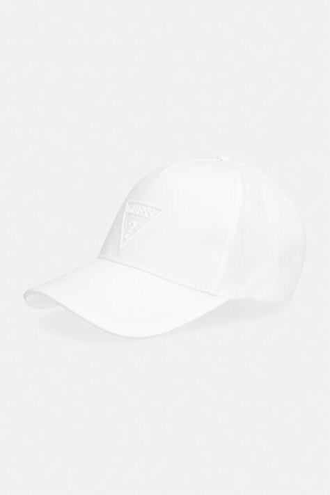 Guess czapka z daszkiem bawełniana kolor biały V6GZ07 W2122