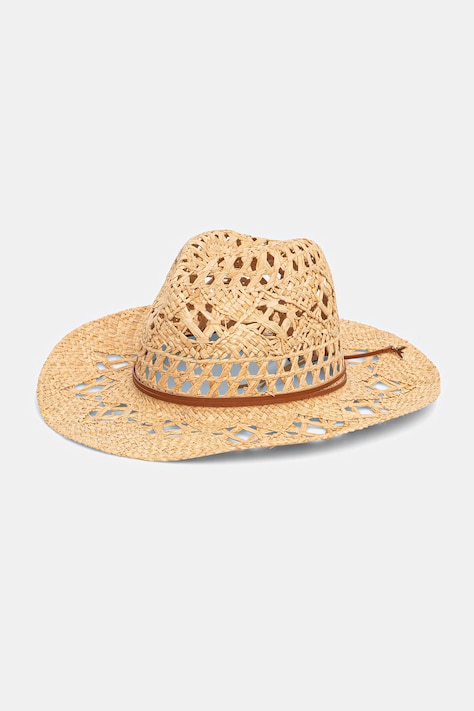Patrizia Pepe kapelusz słomkowy damski pleciony beżowy 2F0131 V050