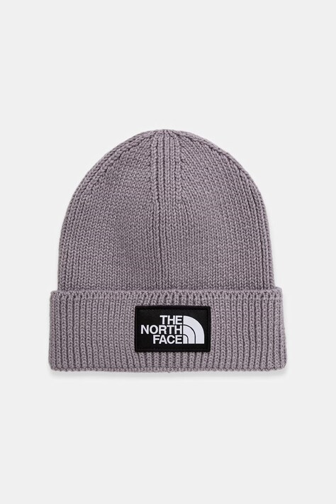 The North Face czapka TNF Logo Box kolor fioletowy NF0A8CHEG7O1