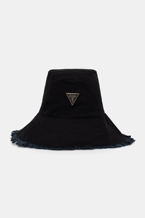 Guess панама для женщин хлопковая SALLY чёрная AW5511 COT01