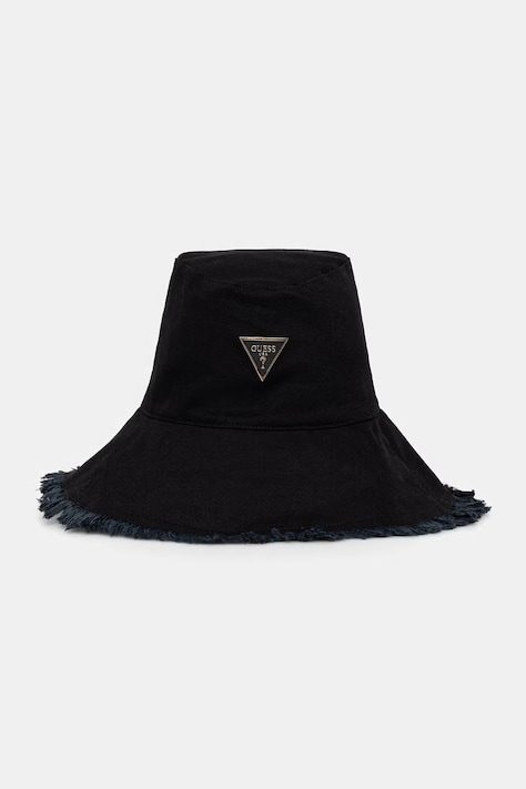 Guess панама для женщин хлопковая SALLY чёрная AW5511 COT01