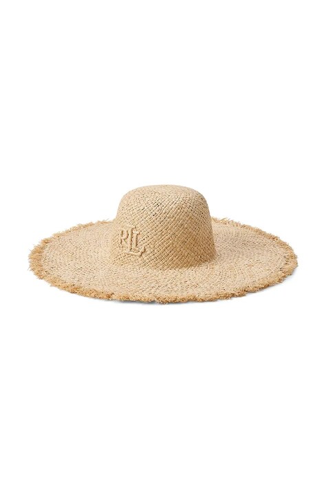 Lauren Ralph Lauren kapelusz damski beżowy 454P14395