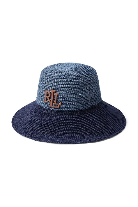 Lauren Ralph Lauren klobúk dámsky bavlnený tmavomodrý 454P14399