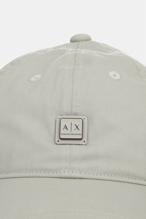 Бавовняна бейсболка Armani Exchange — SS26-CAD066, зелений — фото 2