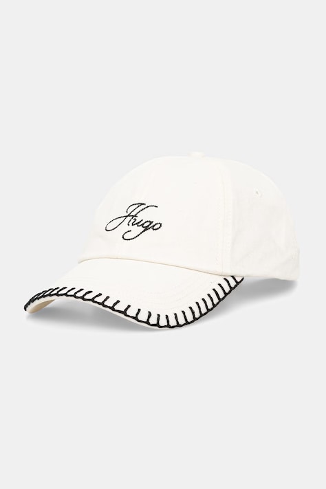 Dámska bavlnená šiltovka HUGO Ally-SB béžová 50561320