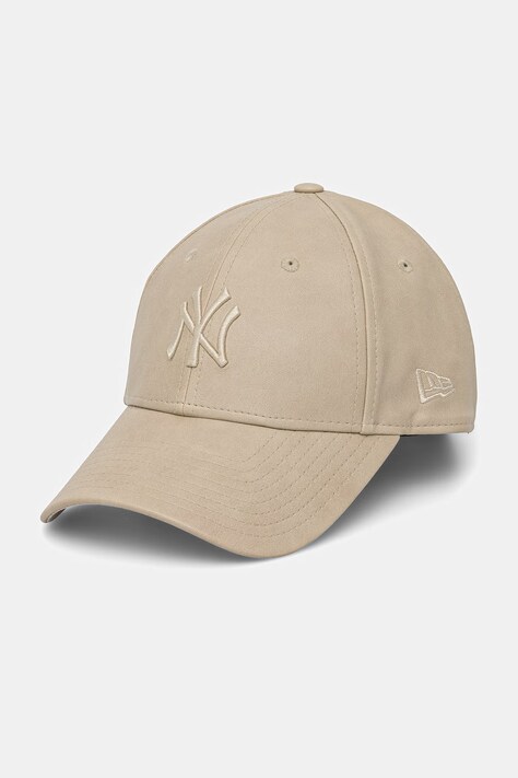 New Era czapka z daszkiem PU 9FORTY® kolor beżowy 60771752