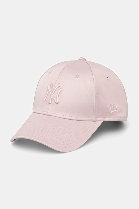 New Era czapka z daszkiem SATIN 9FORTY® kolor różowy 60771882