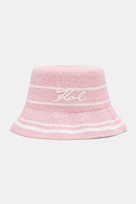 Karl Lagerfeld pălărie pentru femei K/SIGNATURE roz B2W46078