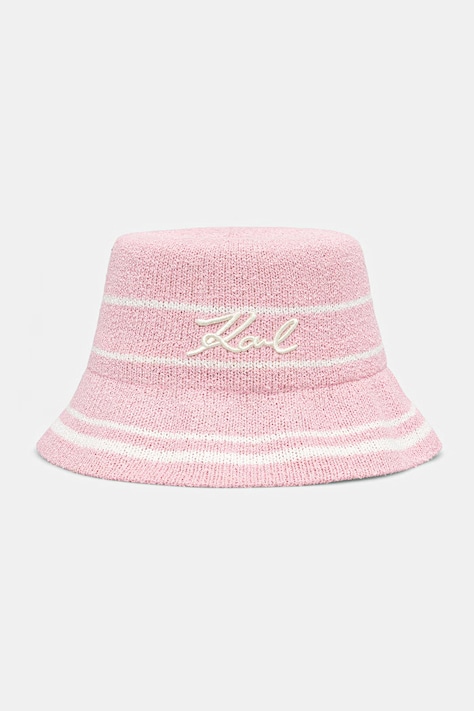 Karl Lagerfeld pălărie pentru femei K/SIGNATURE roz B2W46078