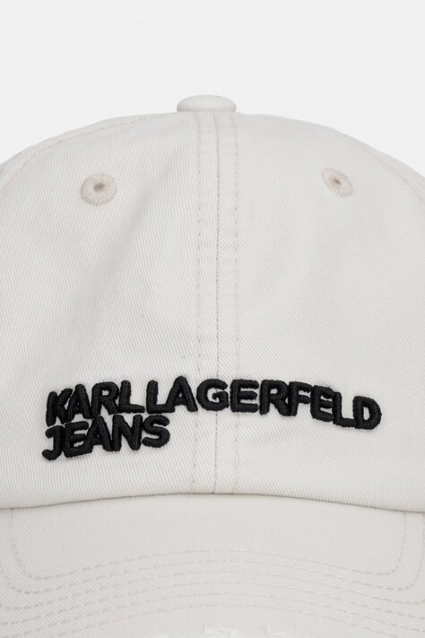 Кепка Karl Lagerfeld Jeans — SS26-CAD087, бежевий — фото 2