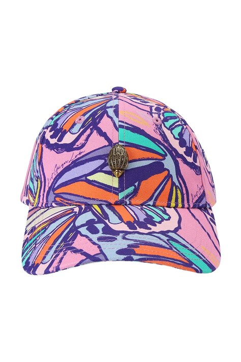 Kurt Geiger London czapka z daszkiem damska bawełniana Kensington granatowa 5652653609