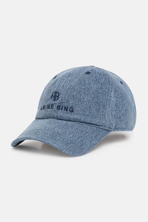 Anine Bing Jeremy Baseball Cap czapka bejsbolowa jeansowa damska niebieska A.12.11407