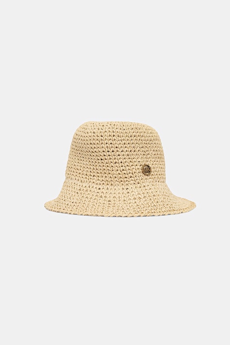 MICHAEL Michael Kors kapelusz słomkowy damski beżowy 29MKWC558520